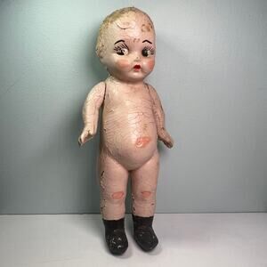 Vintage Carnival Kewpie Doll 18 Inches Composition 1930s 1940s Americana Rare